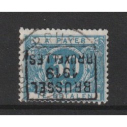 1919 - Postage Due - COB TX15A - SCOTT J15 - Surcharged "BRUSSEL 1919 BRUXELLES" inverted