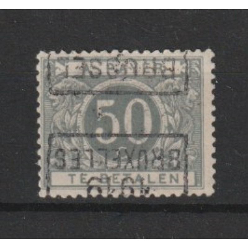 1919 - Postage Due - COB TX16A* - SCOTT J16 - Surcharged "BRUSSEL 1919 BRUXELLES" inverted - MH