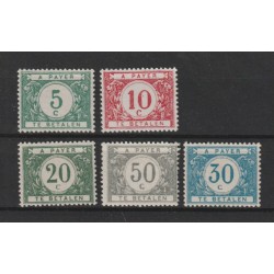 1919 - Postage Due - COB TX26/31* - SCOTT J17/21 - Perf. 14x14 - MH