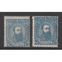 1887 - Congo - COB 8 + 8a**...