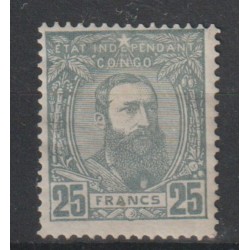 1887 - CONGO - COB 13A** - 25F - NOT ISSUED - SCOTT UNLISTED
