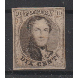 1861 - COB 10B* - SCOTT 10 - Size 22mm high - 4 margins - SUPERB - MH -