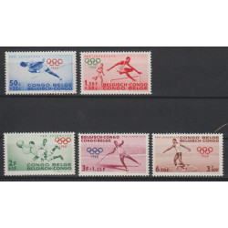 1960 - CONGO - COB 367/71**...