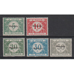 1920 - Malmedy - COB OC79/83** - Postage Due - MNH