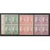 1914 - COB 126/8** - SCOTT B28/30 - Block of 4 - With 2 varieties - MNH