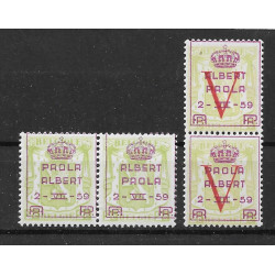 1959 - Private Issue - PR129/32** - Surcharged - MNH