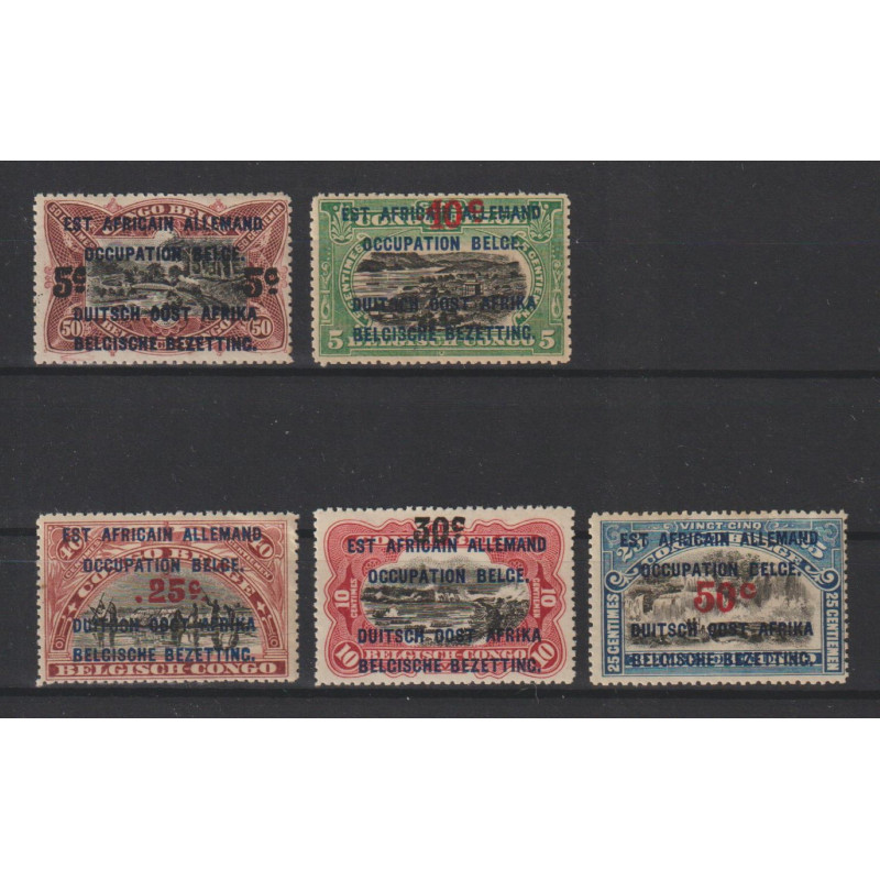 1922 - Ruanda-Urundi - COB 45/9** - Overprinted and Surcharged - MNH