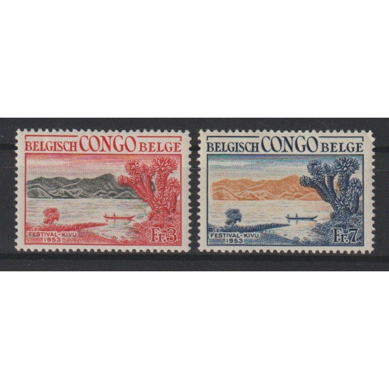 1953 - CONGO - COB 325/6* - SCOTT 286/7 - MH