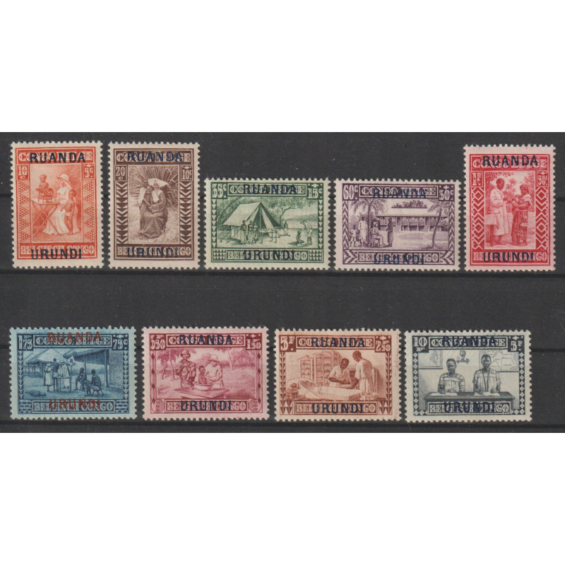1930 - RUANDA-URUNDI - COB 81/9* - MH