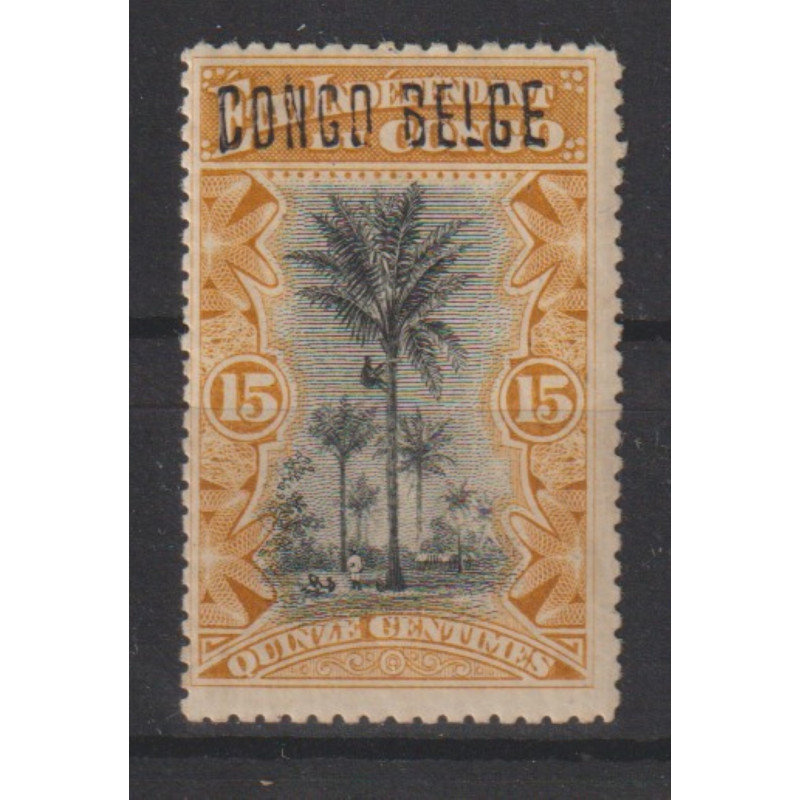 1909 - Congo - COB 32L** - SCOTT 33a - Handstamped - MNH