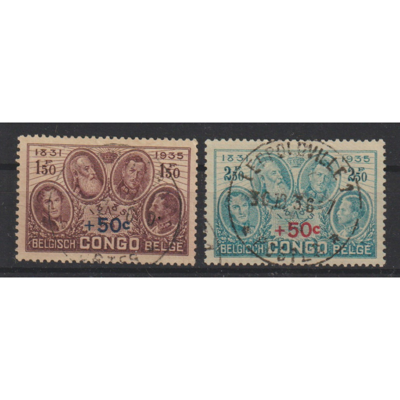1936 - CONGO - COB 192/3 - SCOTT B21/2