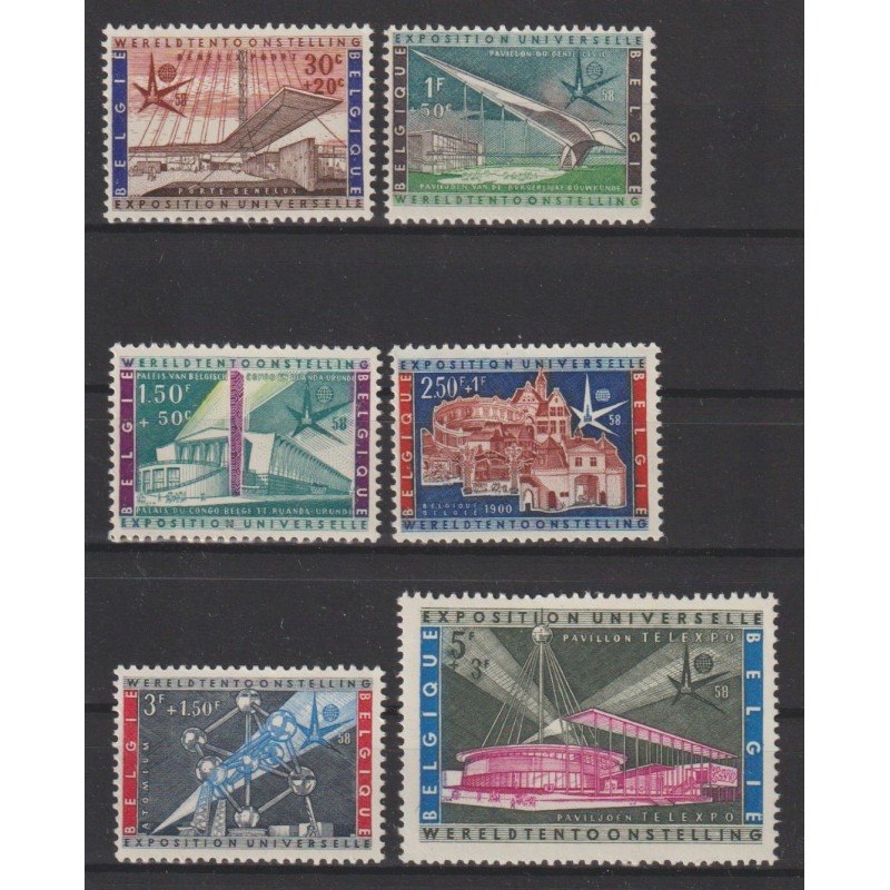 1958 - COB 1047/52** - SCOTT 619/24 - MNH