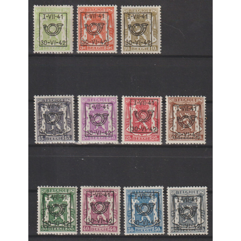 1941 - COB PRE464/74** - 21 - MNH