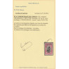 1921 - Congo - COB 93A* - Scott 72 - SURCHARGED - With certificate - MH