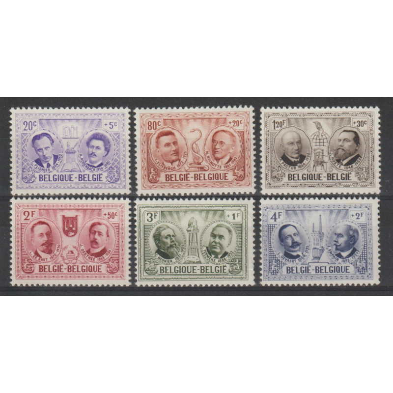1957 - COB 1013/8** - SCOTT B599/604 - MNH