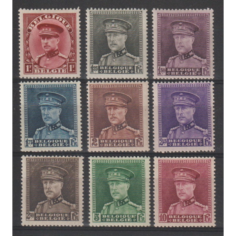 1931 - COB 317/24* - SCOTT 227 + 229/36 - MH