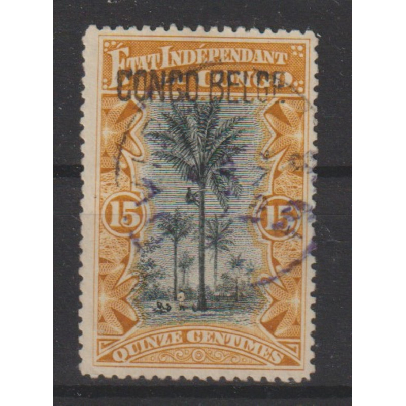 1909 - Congo - COB 32L - SCOTT 33a - Handstamped