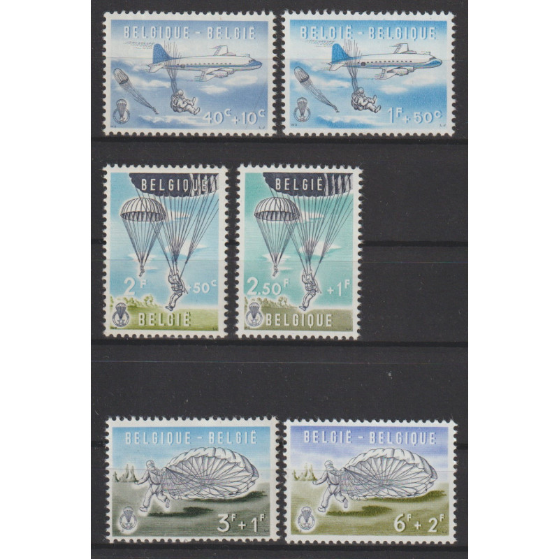 1960 - COB 1133/8* - Scott B663/8 - MH