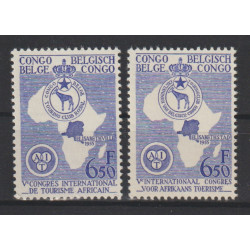 1955 - CONGO - COB 337/8**...