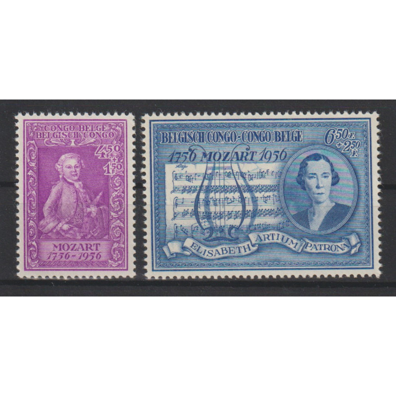 1956 - CONGO - COB 339/40** - SCOTT B38/9 - MNH
