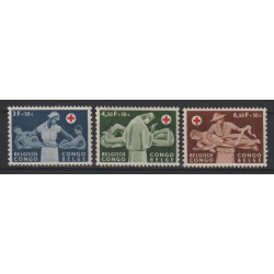1957 - CONGO - COB 341/3**...