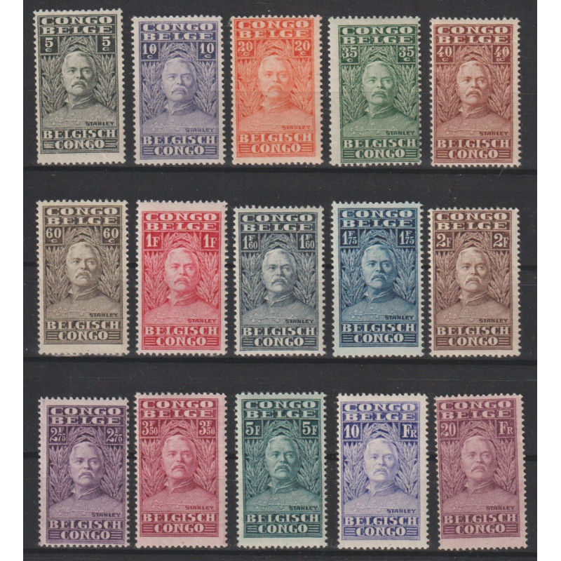 1928 - CONGO - COB 135/49** - SCOTT 115/29 - MNH