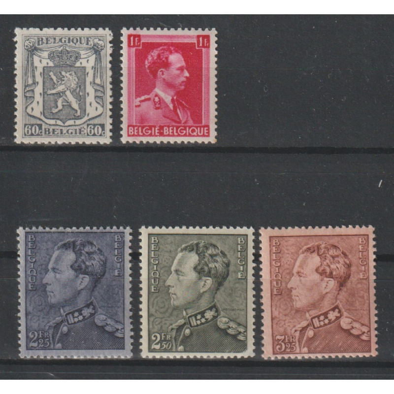 1939 - COB 527/31** - SCOTT 276 + 297 + 299/300 + 311 - MNH