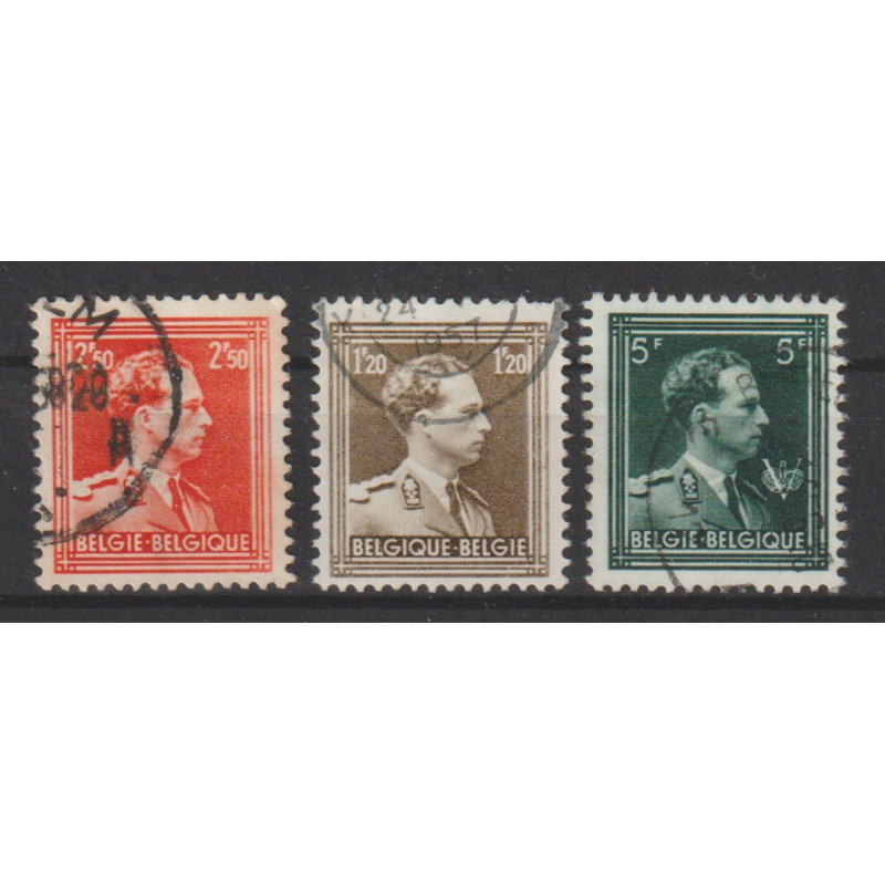 1956 - COB 1005/7 - SCOTT 285a + 291a + 360a - Perf. 11