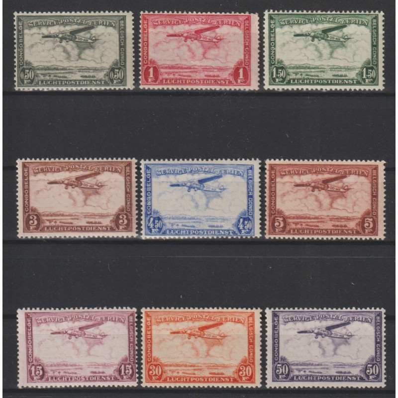 1934 - CONGO - Air Post - COB PA7/15** - Scott C7/15 - MNH