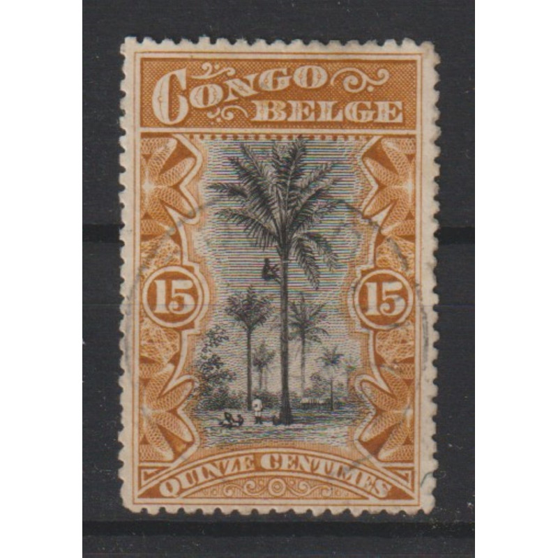 1909 - CONGO - COB 52a - SCOTT 43 - Shade brown ocher