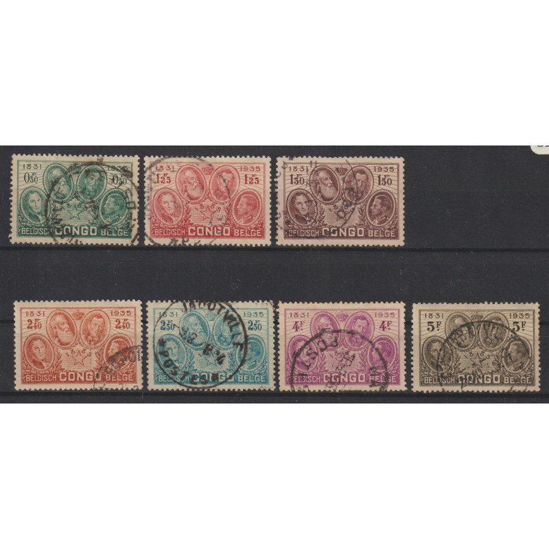 1935 - CONGO - COB 185/91 - SCOTT 159/65