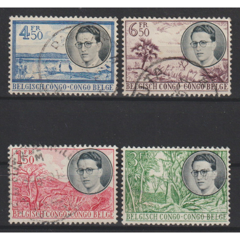 1955 - CONGO - COB 329/32 - SCOTT 290/3