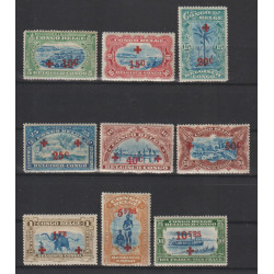 1918 - CONGO - COB 72/80**...
