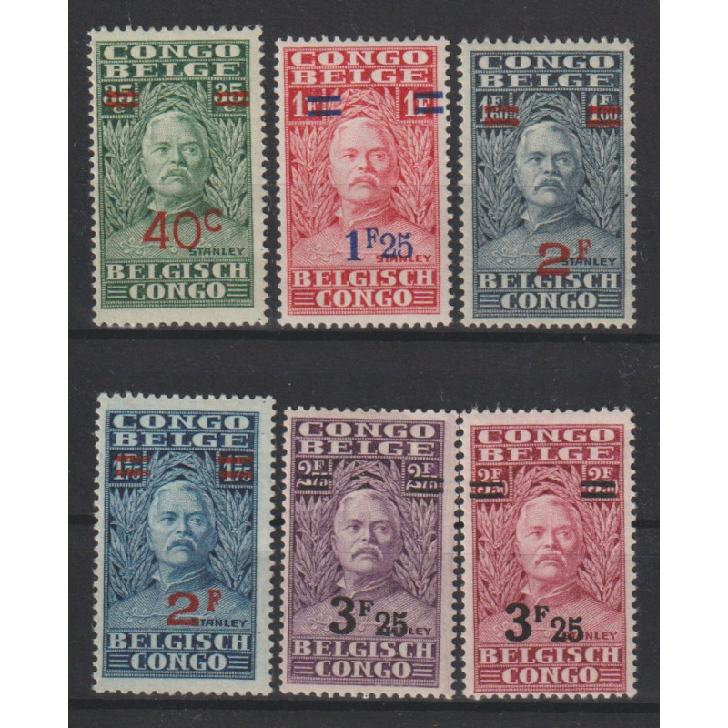 1931 - CONGO - COB 162/7* - SCOTT 130/5 - MH