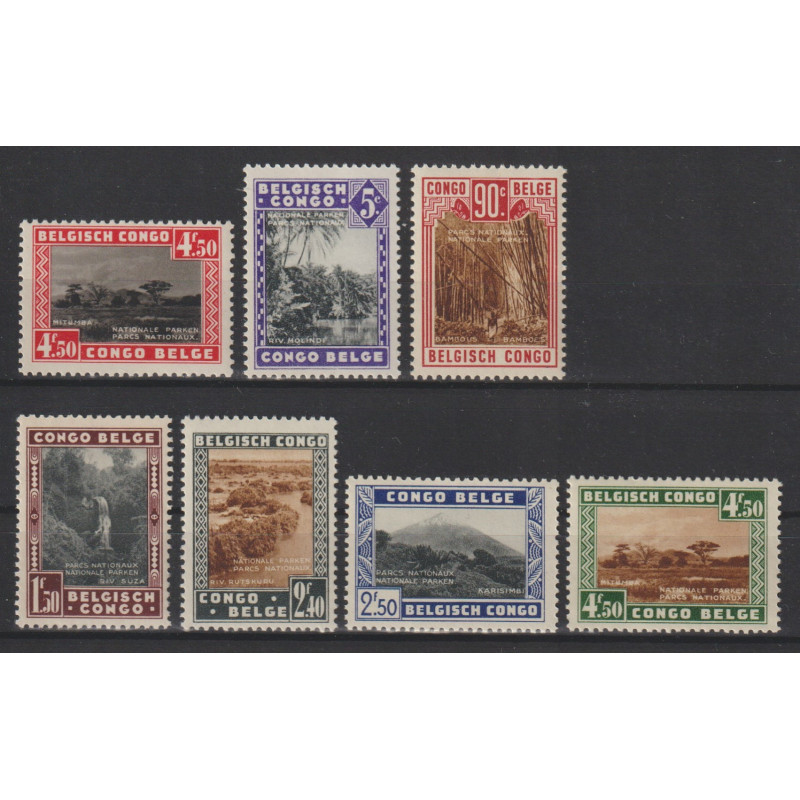1936 - CONGO - COB 196A/202** - SCOTT 166/72 - MNH