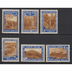1938 - CONGO - COB 203/8**...