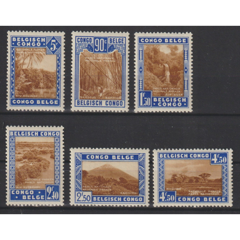 1938 - CONGO - COB 203/8** - SCOTT B26a/f - MNH