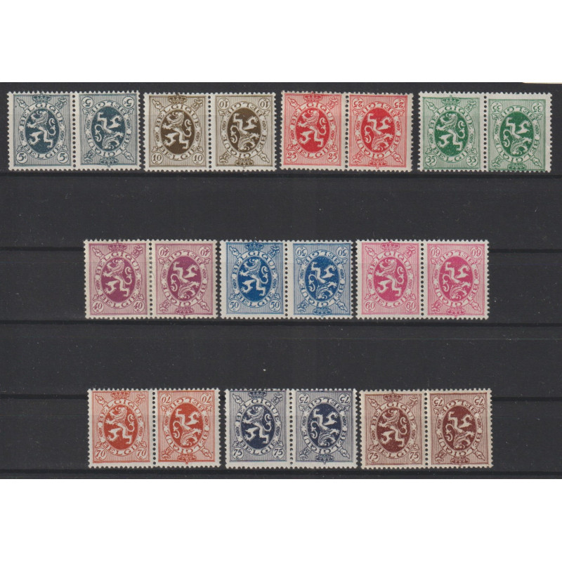 1929/32 - Tête-bêche - COB KP3/12* - MH