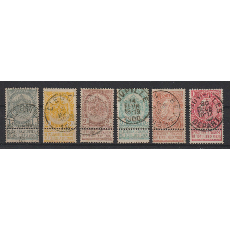 1893/1900 - COB 53/8 - SCOTT 60/62 + 64/66