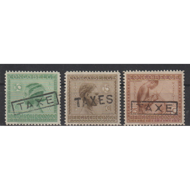 1923 - CONGO - Postage Due - COB TX63/5** - MNH