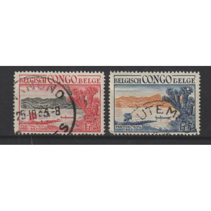 1953 - CONGO - COB 325/6 - SCOTT 286/7