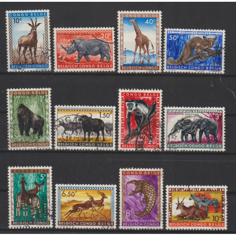 1959 - CONGO - COB 350/61 - SCOTT 306/17