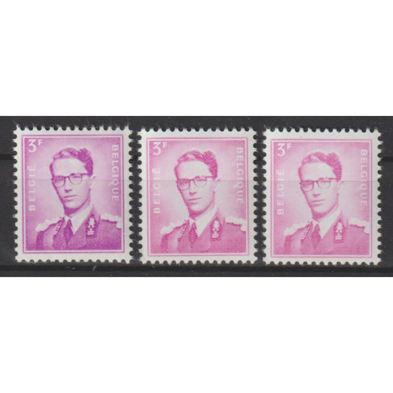 1958 - COB 1067 + a/b** - SCOTT 455 - The 3 different shades - MNH