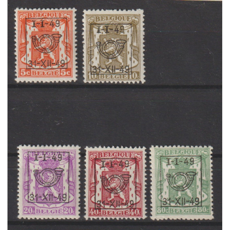 1949 - COB PRE589/93** - 36 - MNH