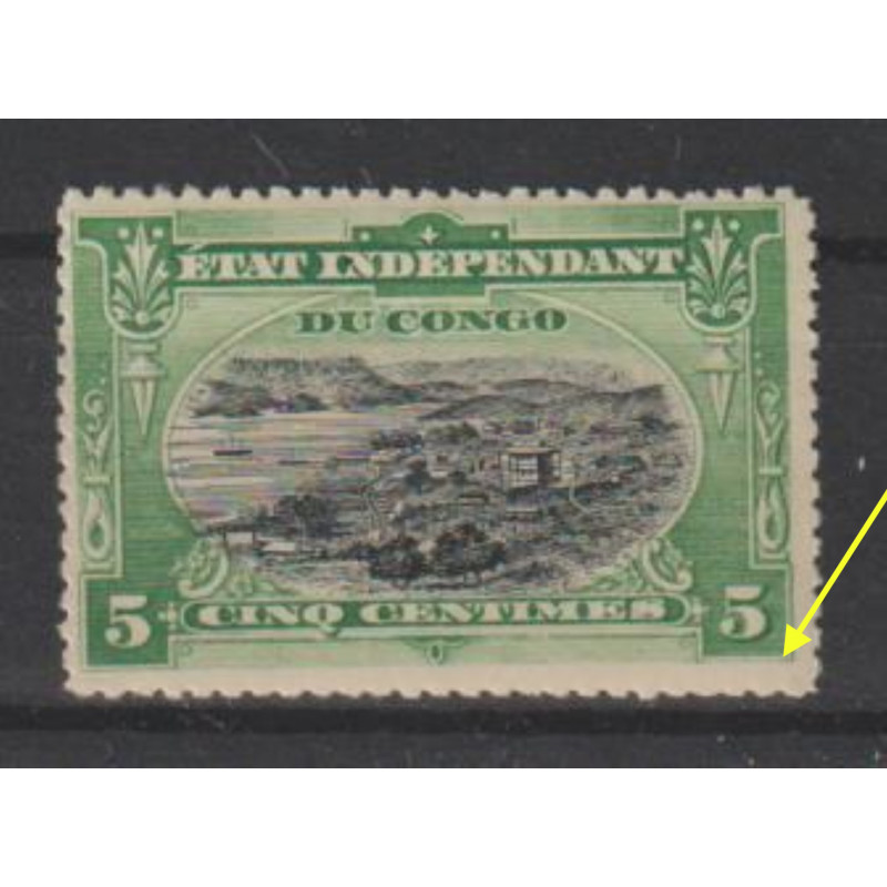 1894 - CONGO - COB 16* - Type 1 - Small circle - SCOTT 16 - MH