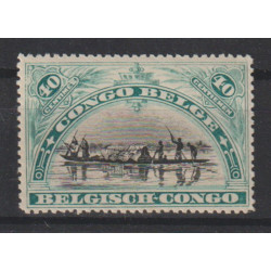 1910 - Congo - COB 58** -...