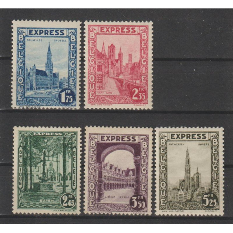 1929 - COB 292C/G** - Scott E1/5 - MNH