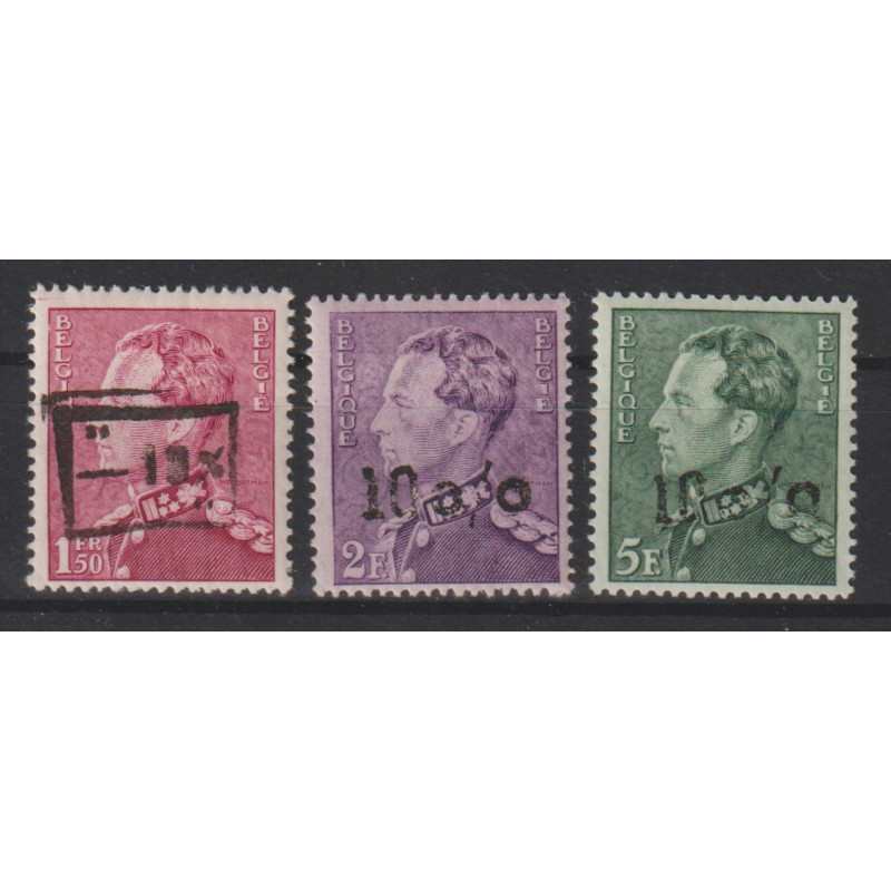 1946 - COB 724A/E* - SURCHARGED -10% - MH