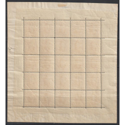 1919 - COB F168A* - Scott 127 - The sheet is folded but does not affect the stamps - MH