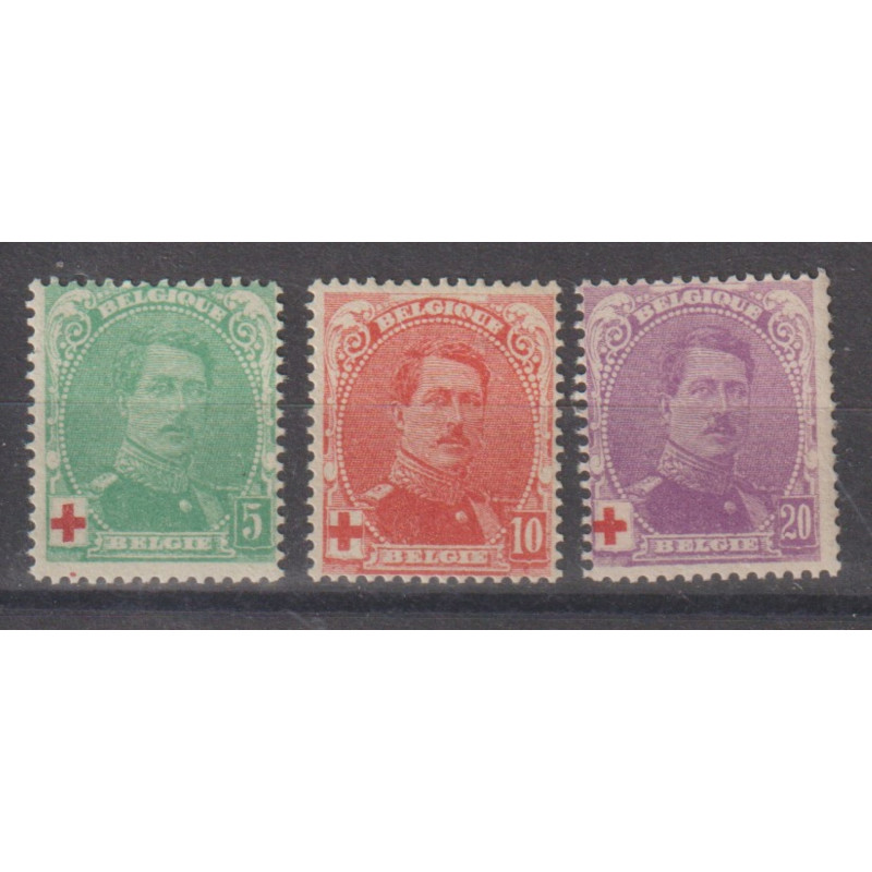 1914 - COB 129/31** - Scott B25/7 - MNH